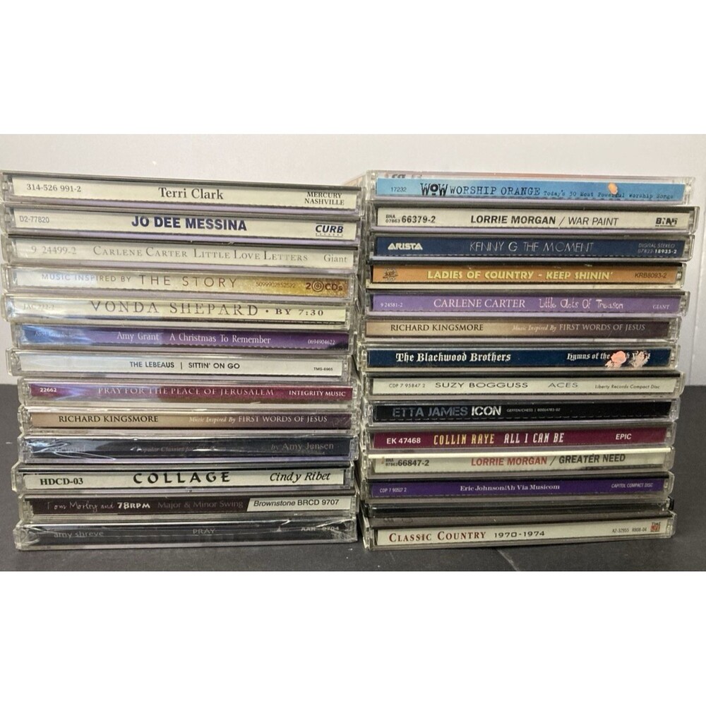 Music CDs Lot Of 27 Gospel Christian Country Jazz Mix Some New Sealed Others VG